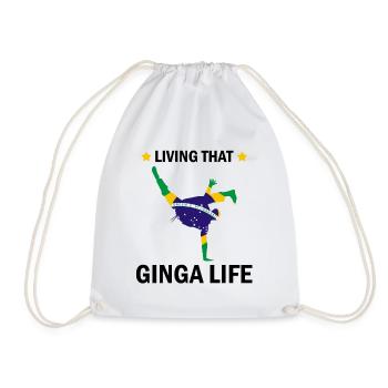 Dicton de danse afro-brésilienne pour la Capoeira - Sac de sport léger - blanc - Devant