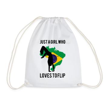 Capoeira instruments for Brazilian dance - Drawstring Bag - white - Front