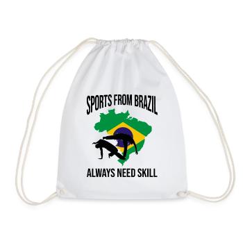 Capoeira pour arts martiaux mixtes et kickboxing - Sac de sport léger - blanc - Devant