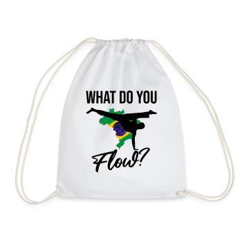 Capoeira instruments for Brazilian dance - Drawstring Bag - white - Front
