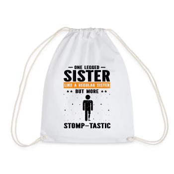 Conception de jambe bionique pour prothèses de jambe - Sac de sport léger - blanc - Devant