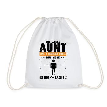 Artificial limb design for leg prosthesis - Drawstring Bag - white - Front