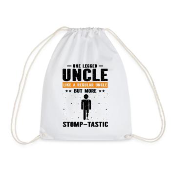 Artificial limb design for leg prosthesis - Drawstring Bag - white - Front