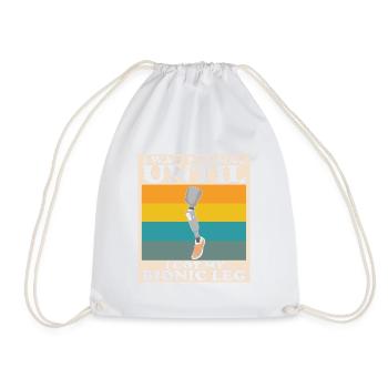 Conception de jambe bionique pour prothèses de jambe - Sac de sport léger - blanc - Devant