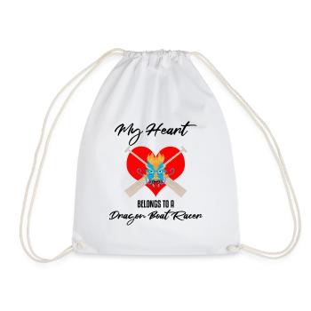 Dragon Boat Racing Design for Dragon Boating - Drawstring Bag - white - Front