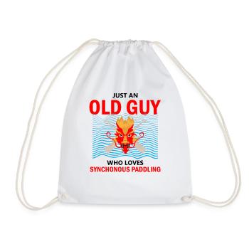 Dragon Boat Race Festival for Dragon Boat - Drawstring Bag - white - Front