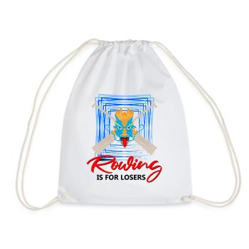 Dragon boating theme for dragon boat paddling - Drawstring Bag - white - Front