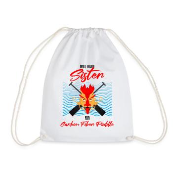 Dragon Boat Racing Design for Dragon Boating - Drawstring Bag - white - Front
