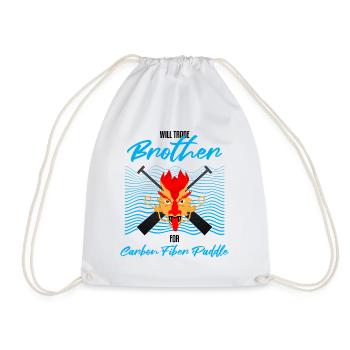 Dragon boating theme for dragon boat paddling - Drawstring Bag - white - Front
