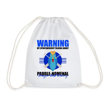 Dragon Boat Racing Design for Dragon Boating - Drawstring Bag - white - Front