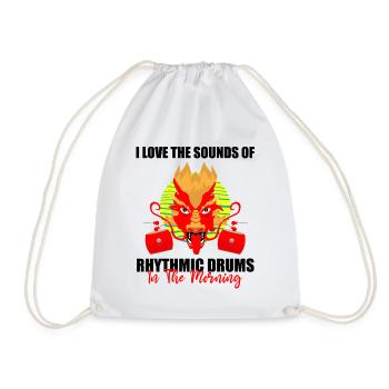Dragon Boat Racing Design for Dragon Boating - Drawstring Bag - white - Front
