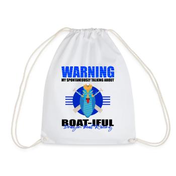 Dragon boating theme for dragon boat paddling - Drawstring Bag - white - Front