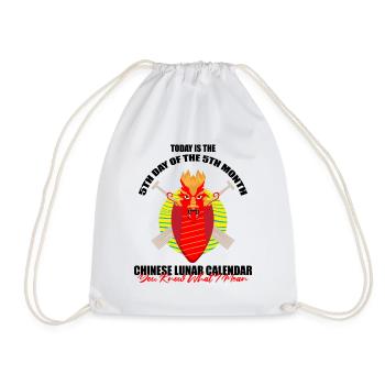 Dragon Boat Racing Design for Dragon Boating - Drawstring Bag - white - Front
