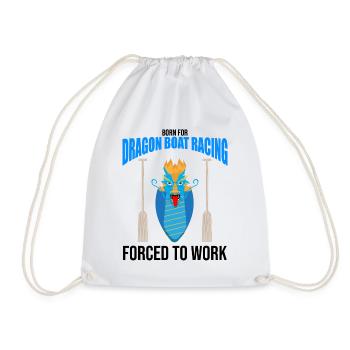 Dragon boating theme for dragon boat paddling - Drawstring Bag - white - Front