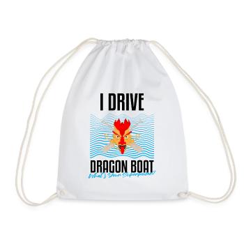 Dragon Boat Racing Design for Dragon Boating - Drawstring Bag - white - Front