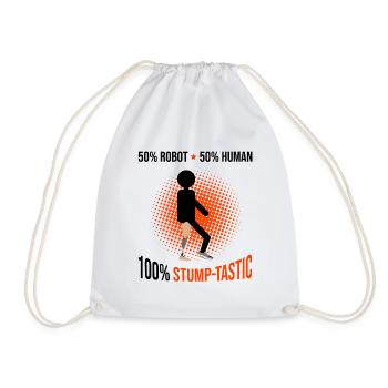 Conception de jambe artificielle pour prothèses de jambe - Sac de sport léger - blanc - Devant