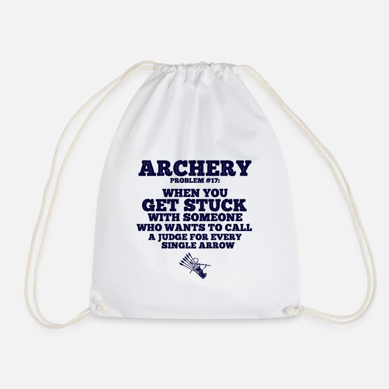 Bogenschießen Archery - Turnbeutel - Weiß