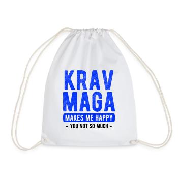Israelischer Kampfsport Krav Maga - Turnbeutel - Weiß - Vorne