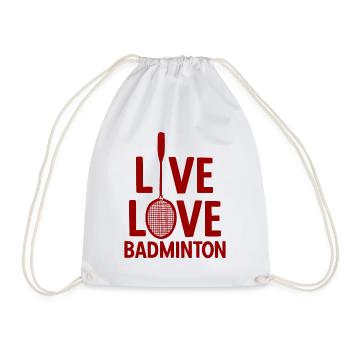 Badminton - Turnbeutel - Weiß - Vorne