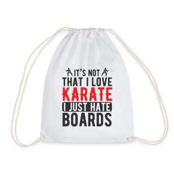 Japanischer Kampfsport Karate - Turnbeutel - Weiß - Vorne