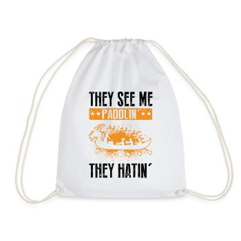 Chinese Boat Race for Dragon Boat Trainers - Drawstring Bag - white - Front