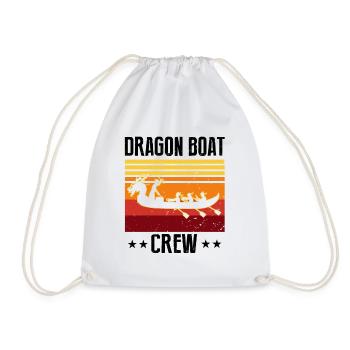 Dragon Boat Race Festival for Chinese Boat Races - Drawstring Bag - white - Front
