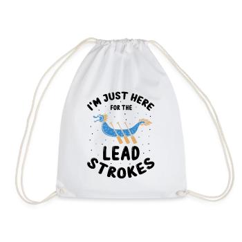 Dragon boating theme for dragon boat paddling - Drawstring Bag - white - Front