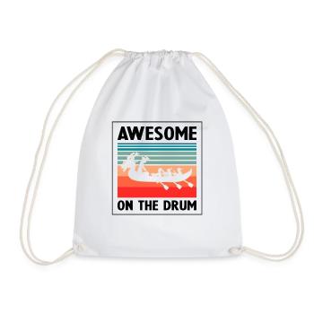 Dragon Boat Racing Theme for Dragon Boating - Drawstring Bag - white - Front
