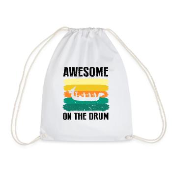 Dragon Boat Crew and Dragon Boat Riding - Drawstring Bag - white - Front