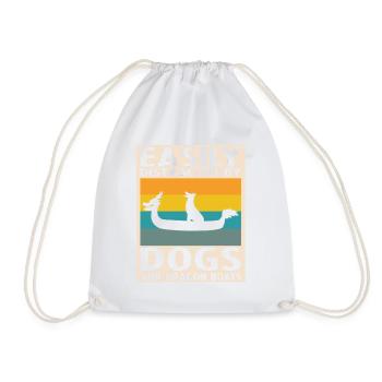 Dragon Boat Crew and Dragon Boat Riding - Drawstring Bag - white - Front
