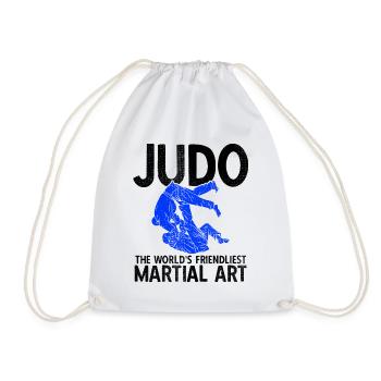 Japanischer Kampfsport Judo - Turnbeutel - Weiß - Vorne