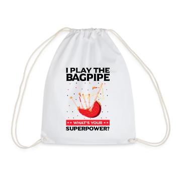Conception de cornemuse pour Scotland Pride et cornemuse - Sac de sport léger - blanc - Devant