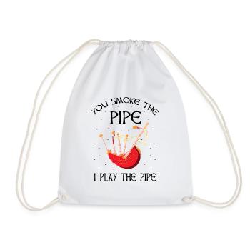 Conception de cornemuse pour Scotland Pride et cornemuse - Sac de sport léger - blanc - Devant