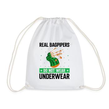 Conception de cornemuse pour Scotland Pride et cornemuse - Sac de sport léger - blanc - Devant