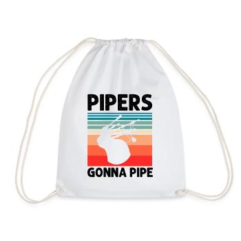 Conception de cornemuse pour Scotland Pride et cornemuse - Sac de sport léger - blanc - Devant