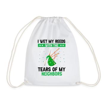 Conception de cornemuse pour la fierté écossaise et la cornemuse - Sac de sport léger - blanc - Devant