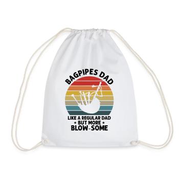 Conception de cornemuse pour Scotland Pride et cornemuse - Sac de sport léger - blanc - Devant