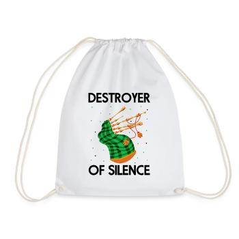 Conception de cornemuse pour Scotland Pride et cornemuse - Sac de sport léger - blanc - Devant