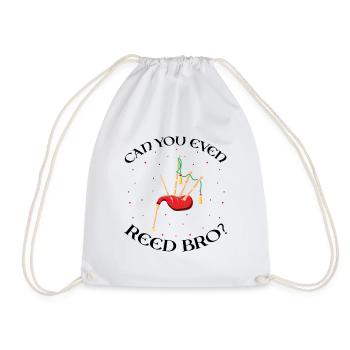 Conception de cornemuse pour Scotland Pride et cornemuse - Sac de sport léger - blanc - Devant
