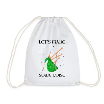 Citation de cornemuse pour les musiciens écossais et de cornemuse - Sac de sport léger - blanc - Devant