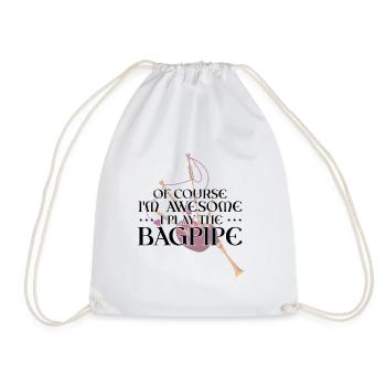 Conception de cornemuse pour Scotland Pride et cornemuse - Sac de sport léger - blanc - Devant