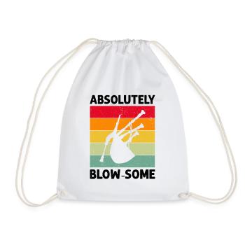 Conception de cornemuse pour Scotland Pride et cornemuse - Sac de sport léger - blanc - Devant