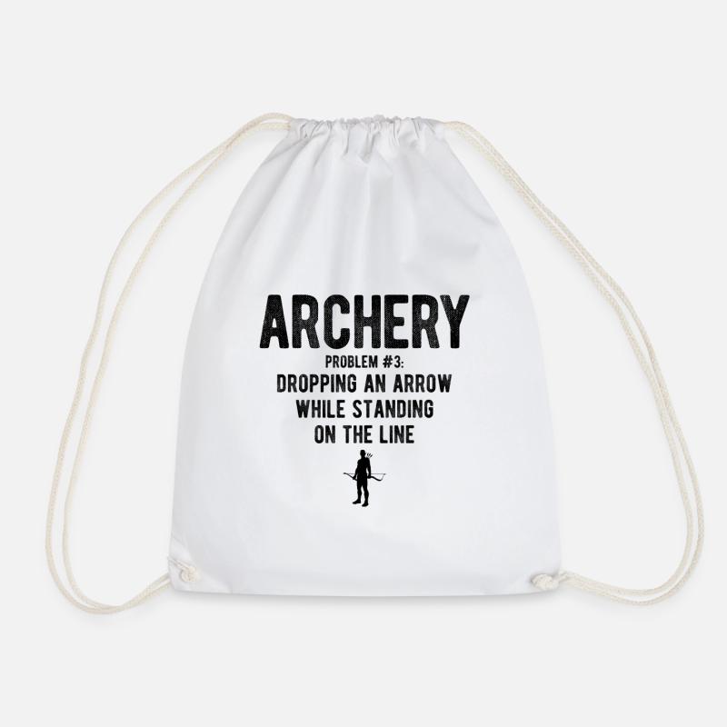 Bogenschießen Archery - Turnbeutel - Weiß