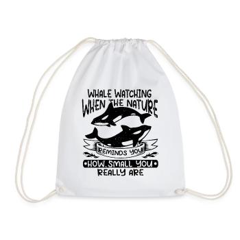 Citation de baleine pour le rorqual bleu et le béluga - Sac de sport léger - blanc - Devant