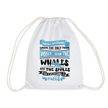 Conception de baleines à bosse pour l’océan, la mer, la baleine et les baleines - Sac de sport léger - blanc - Devant