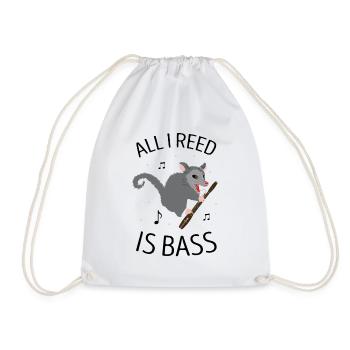 Basson Orchesta design pour bassonistes - Sac de sport léger - blanc - Devant