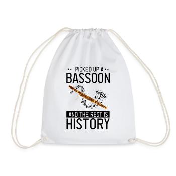 Basson pour basson anches et bassoniste - Sac de sport léger - blanc - Devant