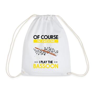 Conception bassoniste pour orchestre à vent - Sac de sport léger - blanc - Devant