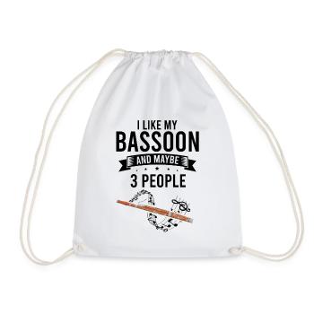 Basson Orchesta design pour bassonistes - Sac de sport léger - blanc - Devant