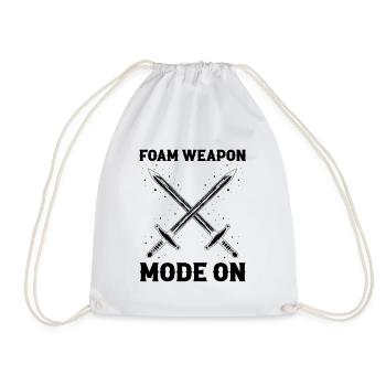 Larping Quote for Roleplaying and Larper - Drawstring Bag - white - Front